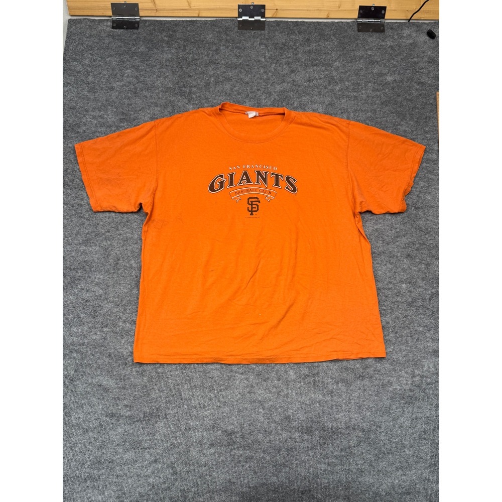 Vintage 2005 San Francisco Giants CSA Graphic T-Shirt Mens 2XL Orange MLB